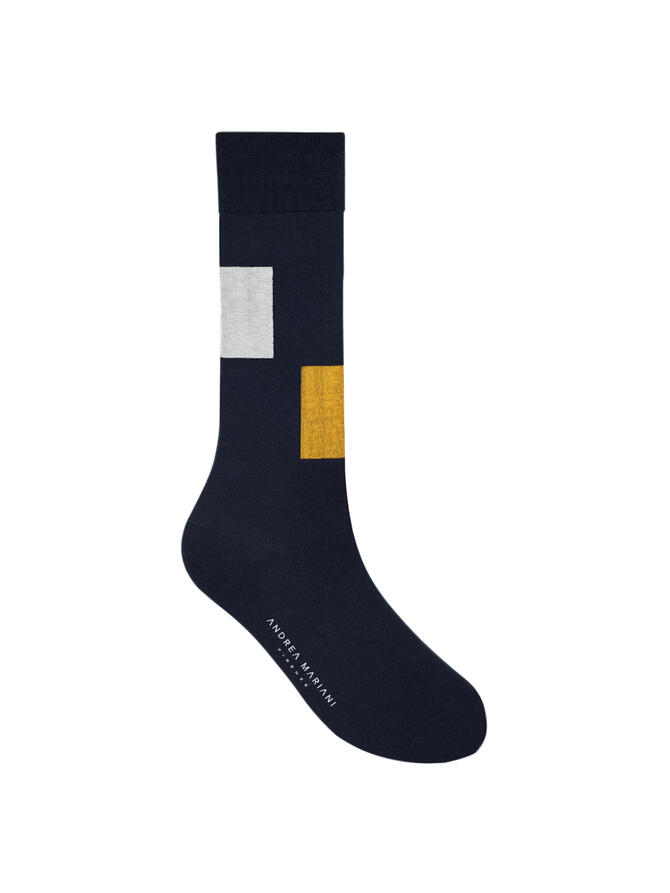 CALZINO MID CALF SPECCHIO BLU | Acquista Online Andrea Mariani Firenze